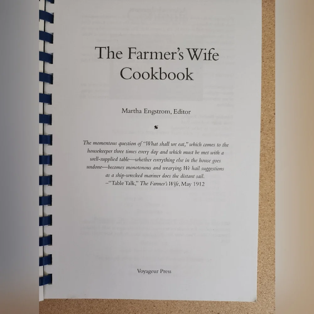 The Farmer's Wife Cookbook VTG 1996